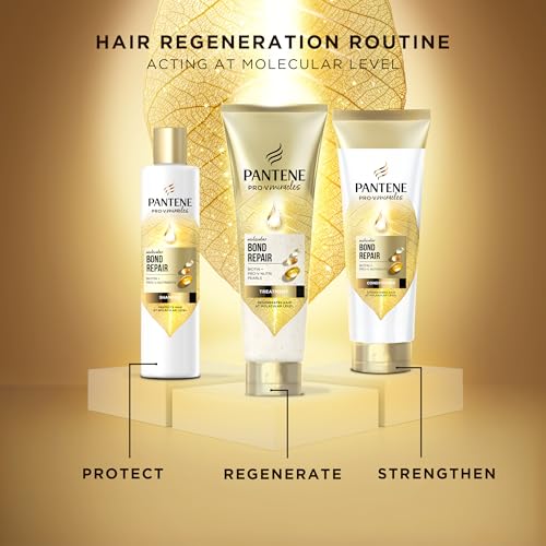 Pantene Molecular Bond Repair Shampoo, Conditioner, Conditioning Treatment - Damaged Box