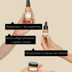 UpCircle Discovery Set - Cleansing Face Milk, Face Moisturiser and Peptide Serum Trio - Vitamin E, Niacinamide + Aloe Vera - Boosts Collagen, Hydrates + Soothes - Vegan + Cruelty-Free - Damaged Box