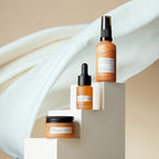 UpCircle Discovery Set - Cleansing Face Milk, Face Moisturiser and Peptide Serum Trio - Vitamin E, Niacinamide + Aloe Vera - Boosts Collagen, Hydrates + Soothes - Vegan + Cruelty-Free - Damaged Box