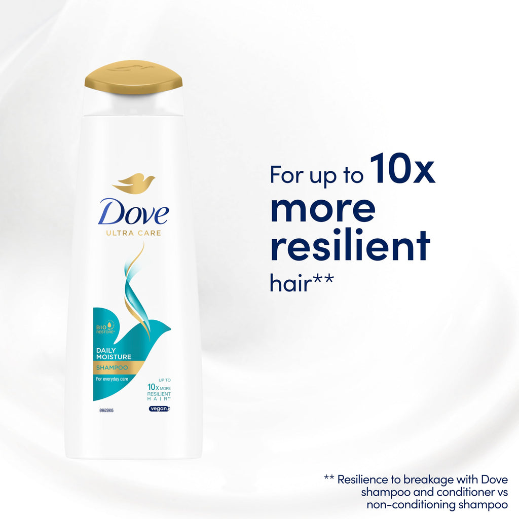 Dove Nutritive Solutions Daily Moisture Shampoo nourishes for smooth hair that's up to 10x more resilient to daily damage* for dry hair 6x 250 ml - Damaged Box