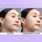 L'Oreal Paris Revitalift Filler Glass Skin Liquid Cream, Hybrid Milky Serum + Moisturiser, Korean-Skincare Inspired, For Glass Skin Glow, 100 hours Hydration, Replump Skin [Hyaluronic Acid], 50ml - Damaged Box