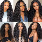 2x6 HD Lace Closure Deep Wave Transparent 2 by 6 HD Lace Closure 14 Inch 100% Brazilian Virgin Human Hair Closure Can be Middle part - New