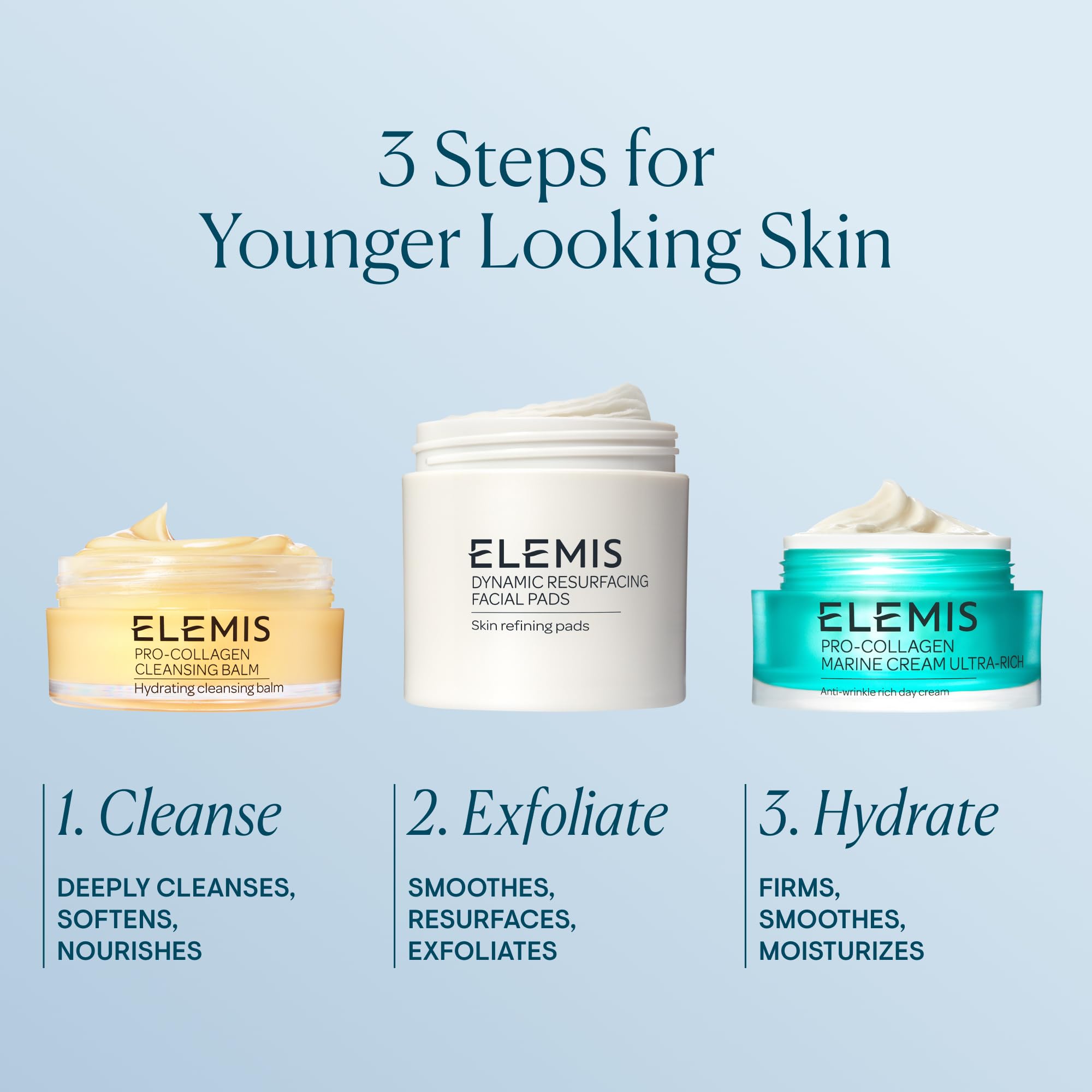ELEMIS Pro-Collagen Marine Cream Ultra Rich, Intensely Hydrating Anti-Wrinkle Face Lotion, Anti-Ageing Moisturiser for Dry Skin, Collagen Day Fluid to Firm & Tone, Nourishing Face Moisturiser, 50 ml - New