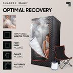 Sharper Image Portable Steamer Sauna - Pop Up Steam Room Spa Personal Relaxation - Good