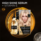 L'Oreal Paris Preference Hair Dye 7.23 Dark Rose Gold Luminous Permanent Hair Colour Long Lasting Brilliance - Damaged Box