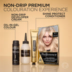 L'Oreal Paris Preference Hair Dye 7.23 Dark Rose Gold Luminous Permanent Hair Colour Long Lasting Brilliance - Damaged Box