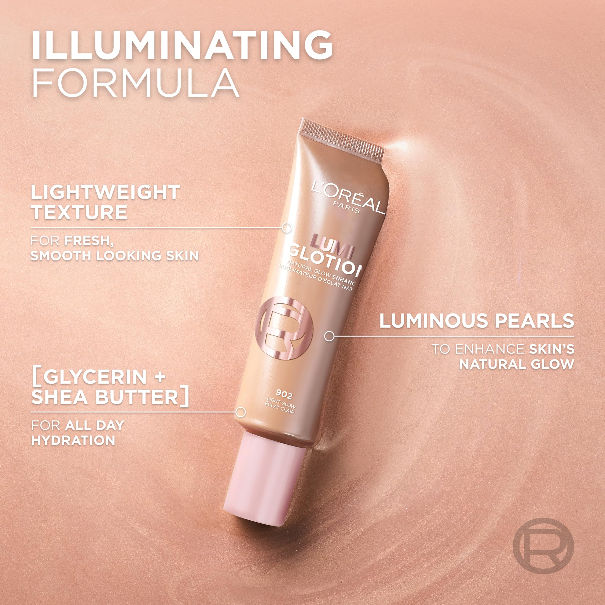 L'Oreal Paris Paradise Lumi Glotion - Multi-Use Glow Enhancer - 903 Medium Glow - Face & Body - 40ml - 24h Hydration - New