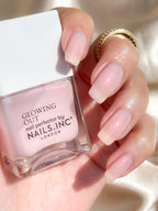 Nails.INC Glow With The Flow Nail Polish - Pink Sheer, Glossy, Long Lasting, Quick Dry, Vegan - 14ml - New