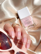 Nails.INC Glow With The Flow Nail Polish - Pink Sheer, Glossy, Long Lasting, Quick Dry, Vegan - 14ml - New
