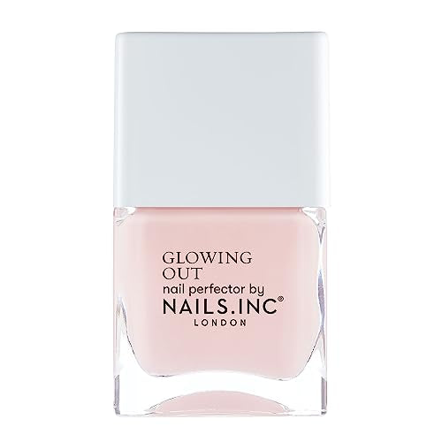 Nails.INC Glow With The Flow Nail Polish - Pink Sheer, Glossy, Long Lasting, Quick Dry, Vegan - 14ml - New