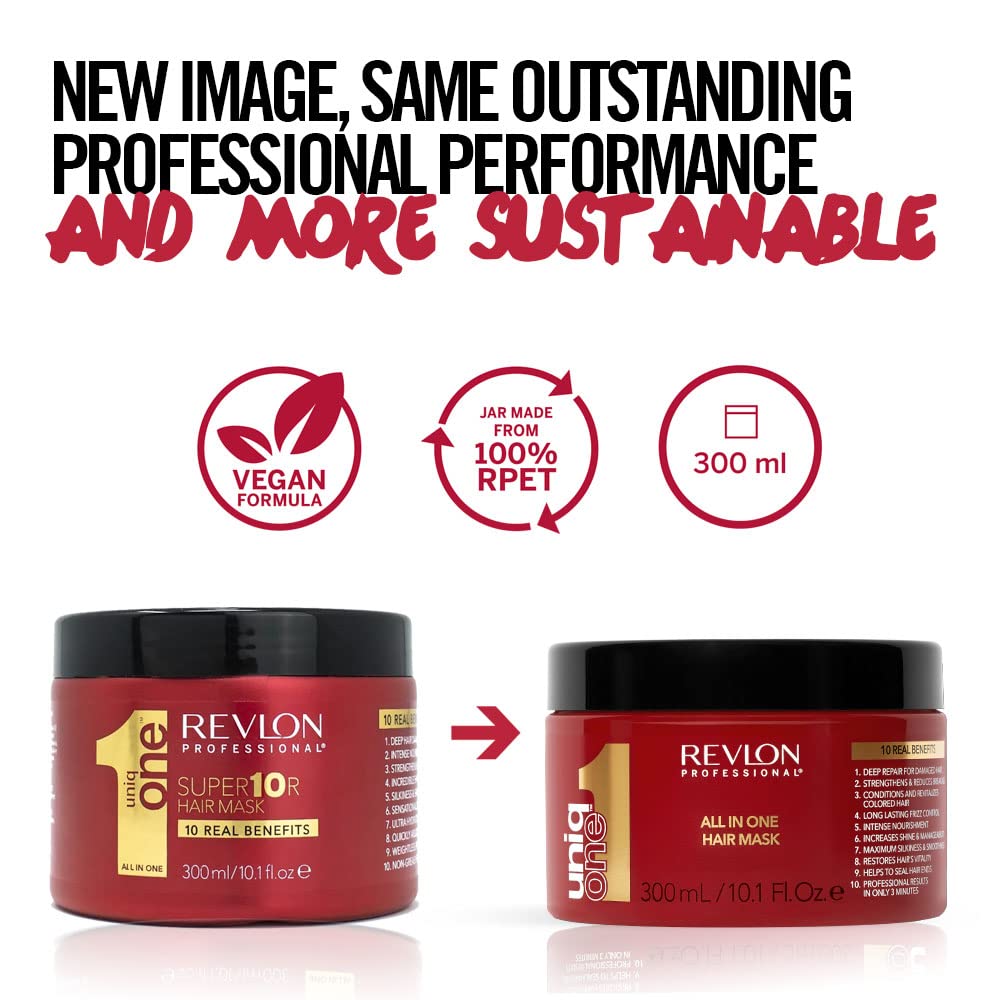 REVLON PROFESSIONAL UniqOne All In One Hair Mask - Strengthening Restorative Intensive Conditioner 300ml - New