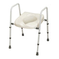 NRS Healthcare Mowbray Toilet Seat and Frame Lite - Width Adjustable - Ready Assembled - N36974 Mobility Aid - Good