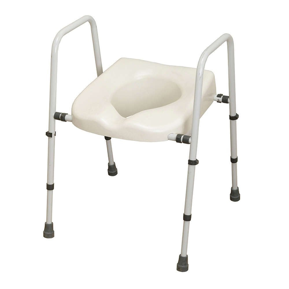 NRS Healthcare Mowbray Toilet Seat and Frame Lite - Width Adjustable - Ready Assembled - N36974 Mobility Aid - Good