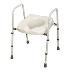 NRS Healthcare Mowbray Toilet Seat and Frame Lite - Width Adjustable - Ready Assembled - N36974 Mobility Aid - Good