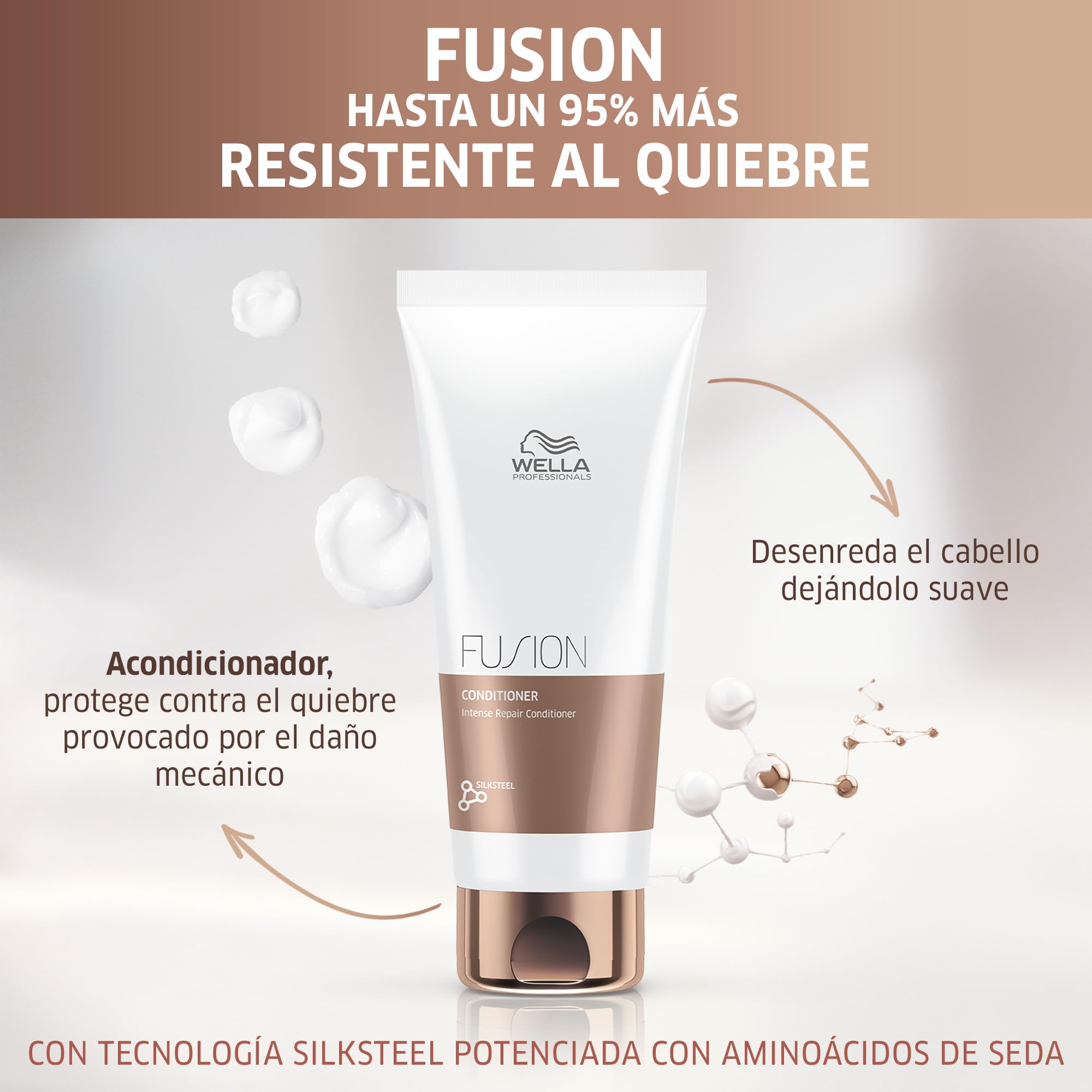 Wella Fusion Intense Repair Conditioner 200ml - Professional Hair Care Treatment - New
