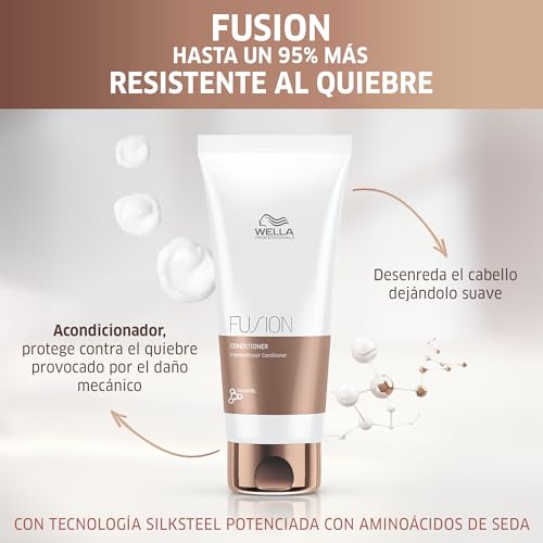 Wella Fusion Intense Repair Conditioner 200ml - Professional Hair Care Treatment - New