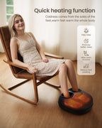 RENPHO Portable Foot Massager with Heat - Electric Shiatsu Foot Massager Machine - Deep Kneading Relaxation - Very Good