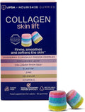 UPSA x Nourished Skin Lift Collagen Gummies - 7-in-1 - Ovoderm Complex, Vitamin C, Multivitamins - 30 Vegetarian Gummies - Damaged Box - BBE 11/2027