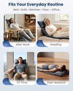 COMFIER Heated Full Body Massage Mat - Back Massager Pad with Heat - Vibrating Relaxation Cushion for Home Office Chair Sofa - Very Good