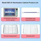 JOJOCOSMO UV steriliser,16.2L Extra large capacity nail tool sterilizer, autoclave sterilizer with timer setting, LED UV Disinfection Cabinet for barbershop, beauty salon, home and spa use - New