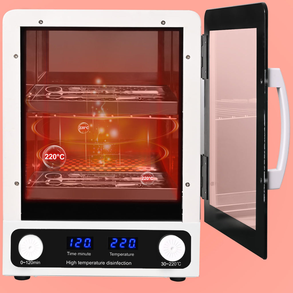 JOJOCOSMO UV steriliser,16.2L Extra large capacity nail tool sterilizer, autoclave sterilizer with timer setting, LED UV Disinfection Cabinet for barbershop, beauty salon, home and spa use - New