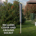 Vileda Sun-Lift Compact Rotary Airer - 40m Drying Line - Holds 4 Wash Loads - Outdoor Clothes Dryer Garden Washing Line - Good
