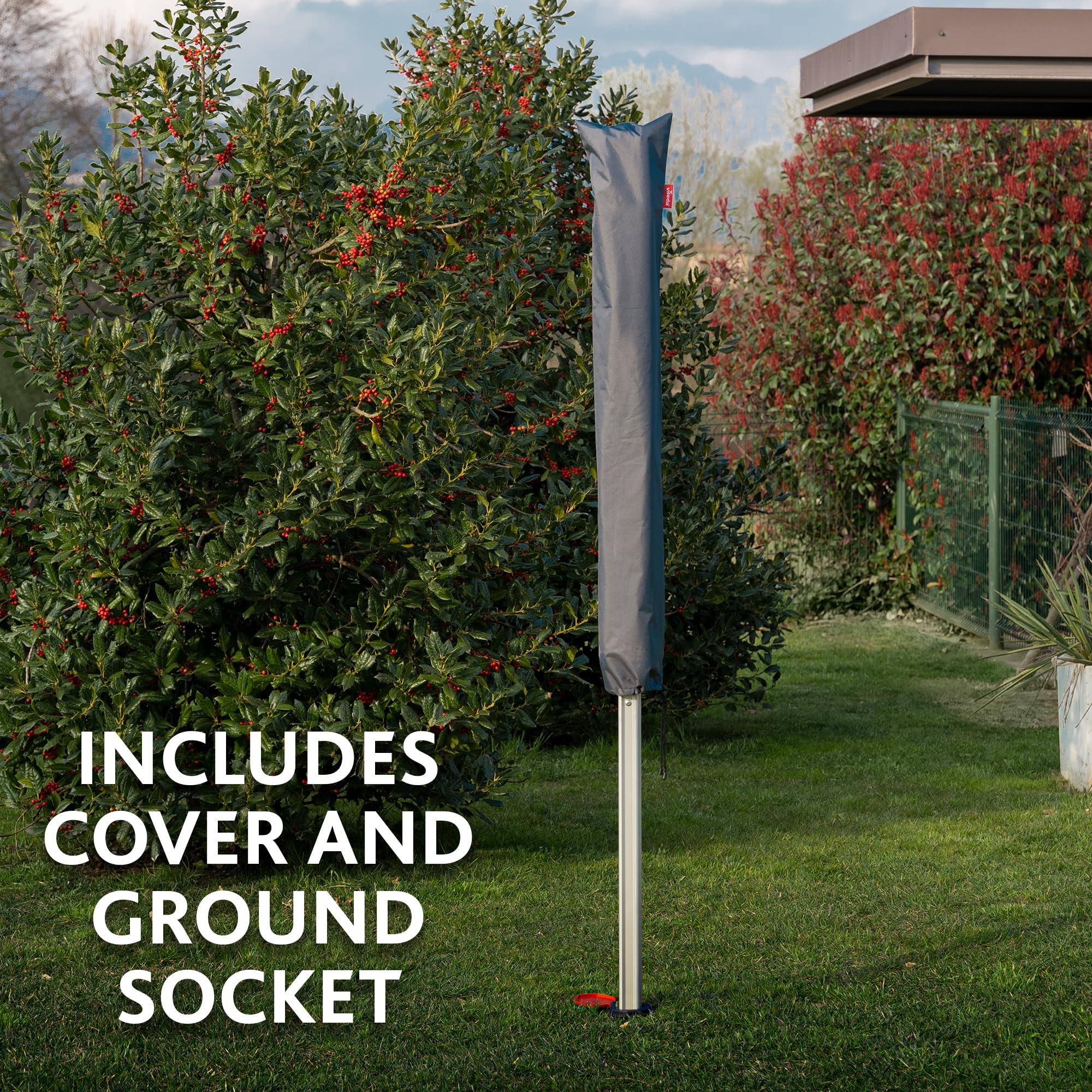 Vileda Sun-Lift Compact Rotary Airer - 40m Drying Line - Holds 4 Wash Loads - Outdoor Clothes Dryer Garden Washing Line - Good