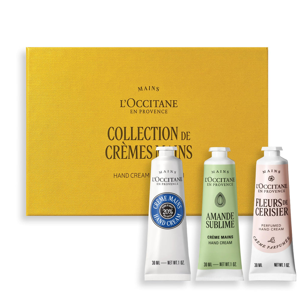 L'OCCITANE - Hand Cream Giftset with Shea, Almond & Cherry Blossom - New