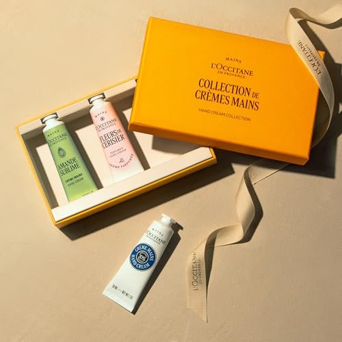 L'OCCITANE - Hand Cream Giftset with Shea, Almond & Cherry Blossom - New