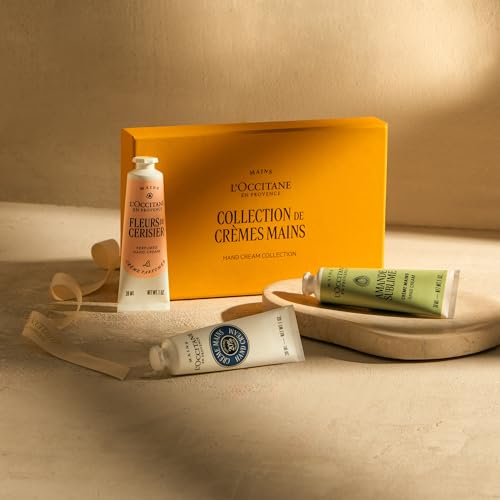 L'OCCITANE - Hand Cream Giftset with Shea, Almond & Cherry Blossom - New