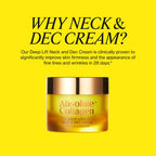 Absolute Collagen Deep Lift Neck & D'ecollet'e Cream 50ml - Anti-Wrinkle, Anti-Ageing and Neck Firming Cream - Visibly Reduces Appearance of Fine Lines and Wrinkles - Smoother, Firmer & Sculpted Skin - Damaged Box