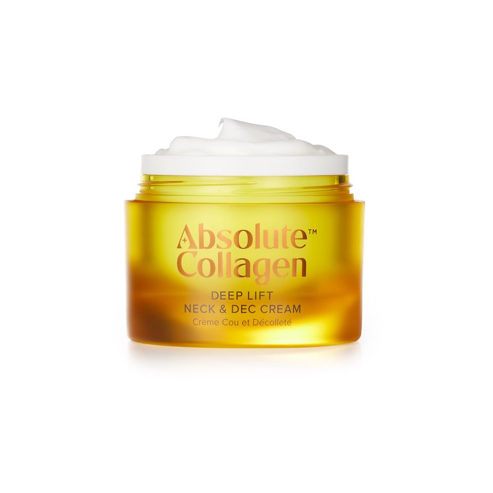 Absolute Collagen Deep Lift Neck & D'ecollet'e Cream 50ml - Anti-Wrinkle, Anti-Ageing and Neck Firming Cream - Visibly Reduces Appearance of Fine Lines and Wrinkles - Smoother, Firmer & Sculpted Skin - Damaged Box