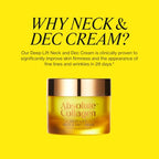 Absolute Collagen Deep Lift Neck & D'ecollet'e Cream 50ml - Anti-Wrinkle, Anti-Ageing and Neck Firming Cream - Visibly Reduces Appearance of Fine Lines and Wrinkles - Smoother, Firmer & Sculpted Skin - Damaged Box