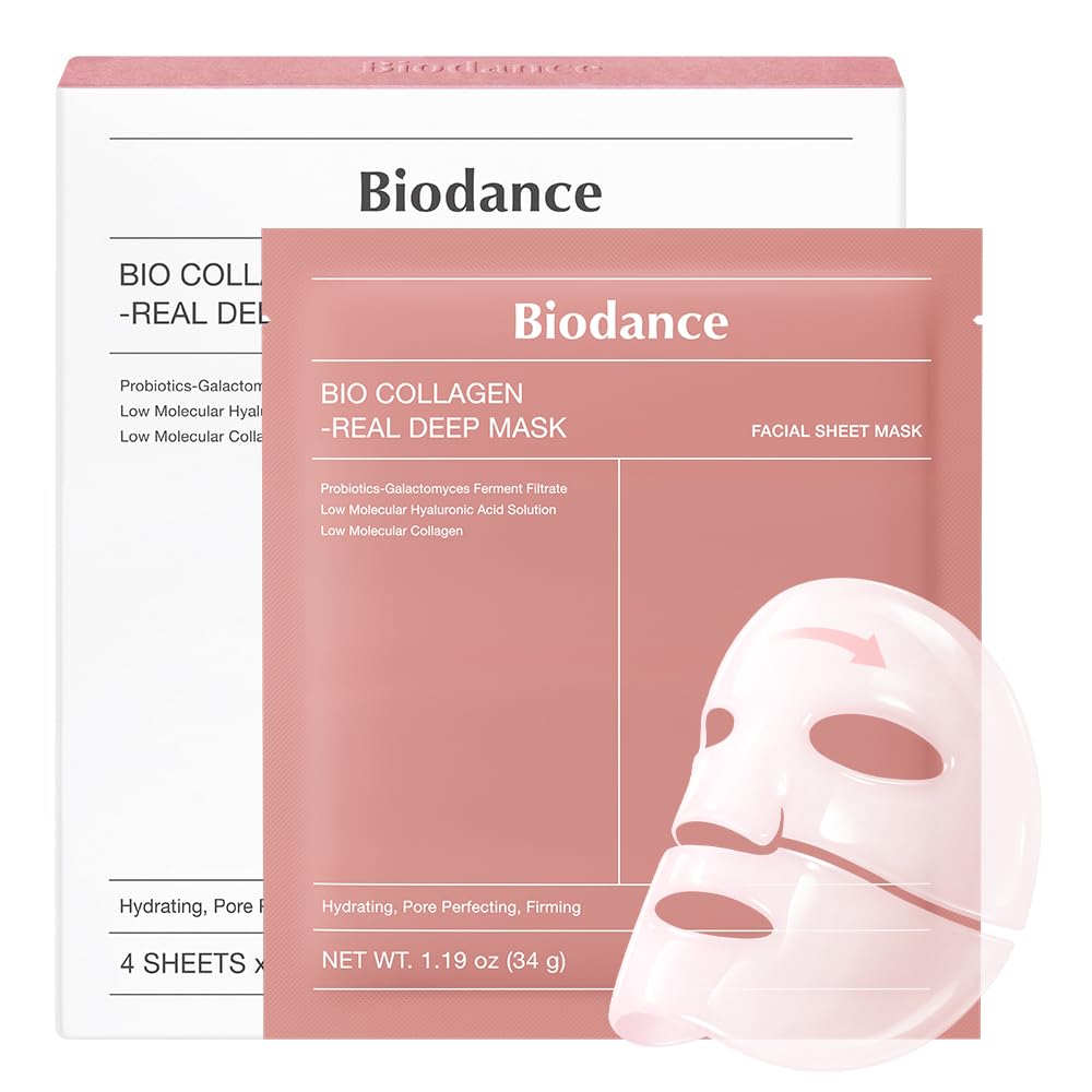 BIODANCE Bio-Collagen Hydrogel Overnight Face Mask. 4 PCs - Damaged Box