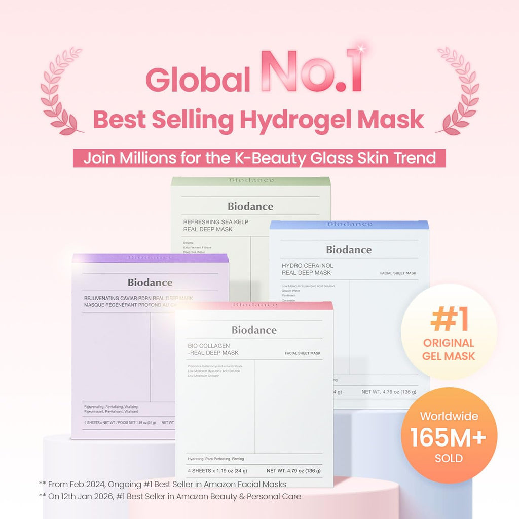 BIODANCE Bio-Collagen Hydrogel Overnight Face Mask. 4 PCs - Damaged Box
