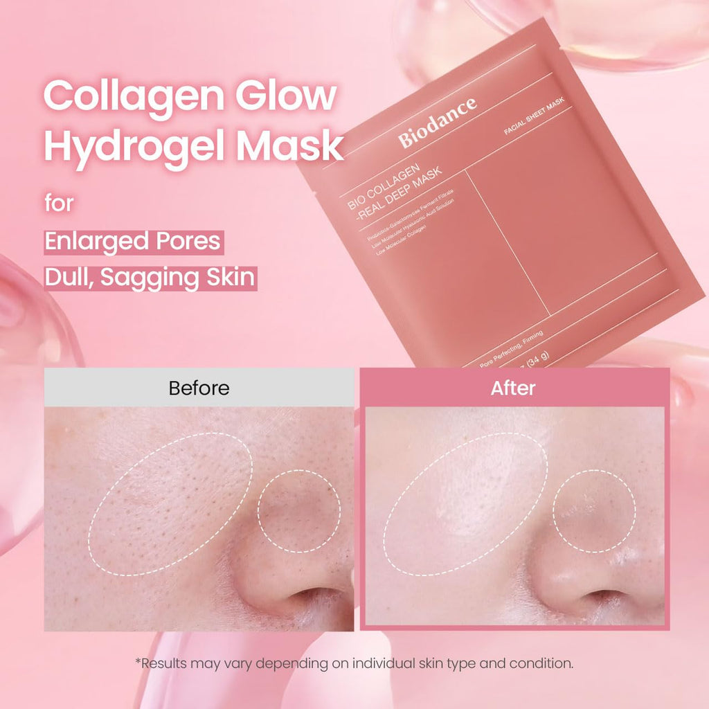 BIODANCE Bio-Collagen Hydrogel Overnight Face Mask. 4 PCs - Damaged Box