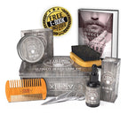 Viking Revolution - Beard Grooming Kit for Men - Ultimate Beard Kit with 100% Boar Beard Brush, Beard Comb, Citrus Beard Balm, Unscented Beard Oil & More - Valentines Gifts for Him - Gifts for Men - New