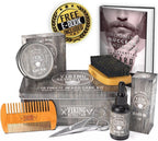 Viking Revolution - Beard Grooming Kit for Men - Ultimate Beard Kit with 100% Boar Beard Brush, Beard Comb, Citrus Beard Balm, Unscented Beard Oil & More - Valentines Gifts for Him - Gifts for Men - New