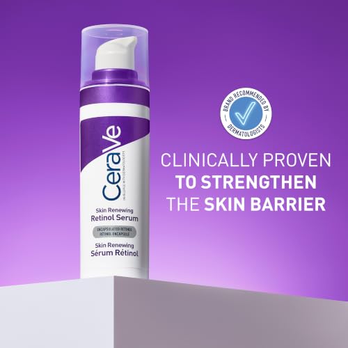 CeraVe Skin Renewing Retinol Serum With 3 Essential Ceramides, Hyaluronic Acid, & Niacinamide, Anti-Ageing Treatment for Fine Lines and Wrinkles, Encapsulated Retinol, Dermatologist Developed, 30ml