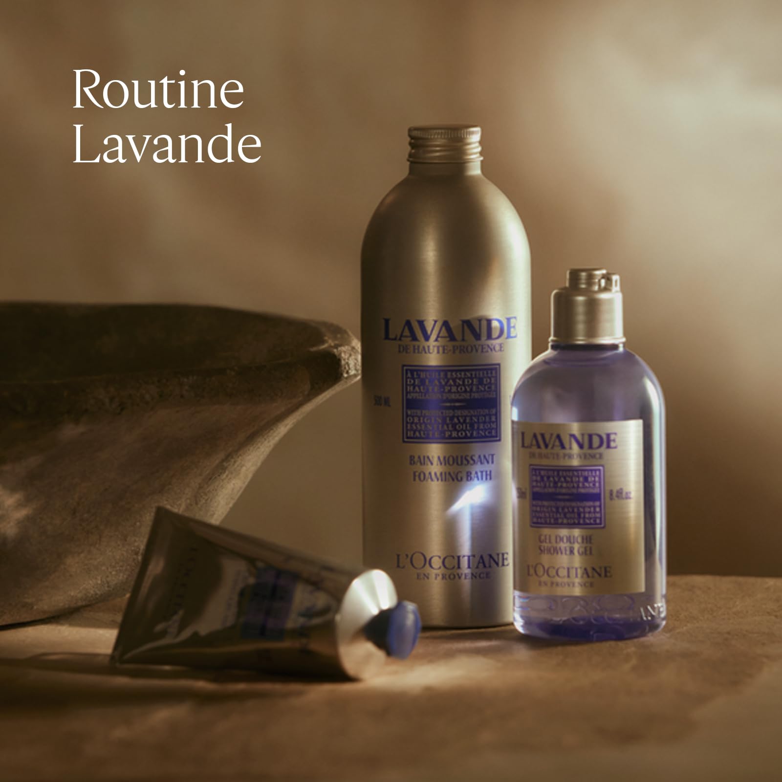 L'OCCITANE - Lavender (Lavande) Foaming Bath - 500 ml - Calming and Relaxing - Made in France - New