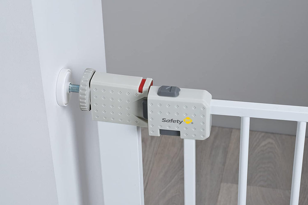 Safety 1st SecureTech Baby Stair Gate - Pressure Fit Safety Barrier - White - Good