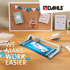 Dahle 507 A4 Self-Sharpening Paper Trimmer Guillotine with Safety Cutting Protection, Blue - Very Good