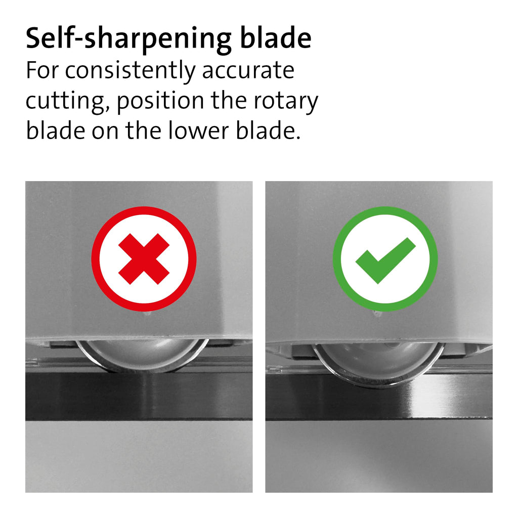 Dahle 507 A4 Self-Sharpening Paper Trimmer Guillotine with Safety Cutting Protection, Blue - Very Good