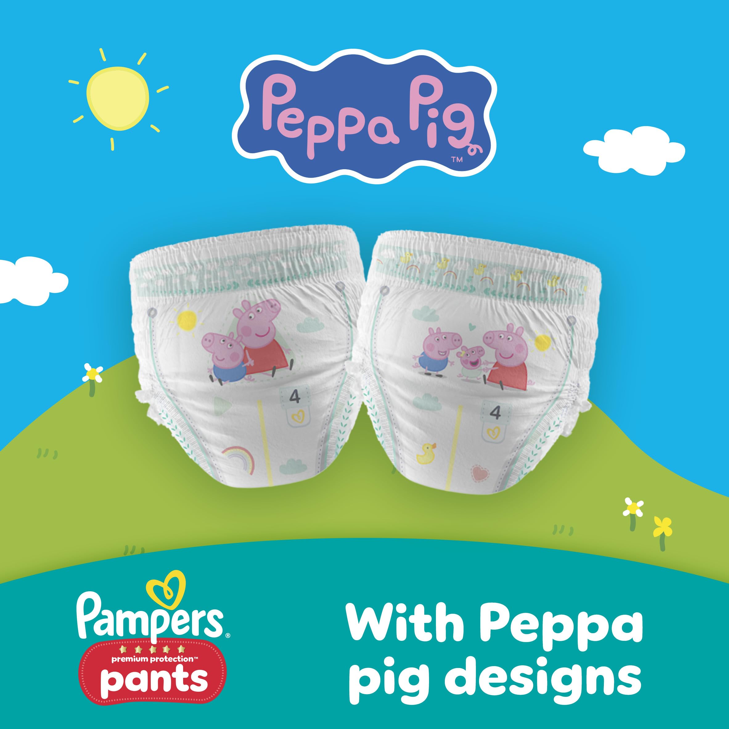Pampers Premium Protection Nappy Pants Size 5 11-17kg 144 Nappies Monthly Pack - Damaged Box