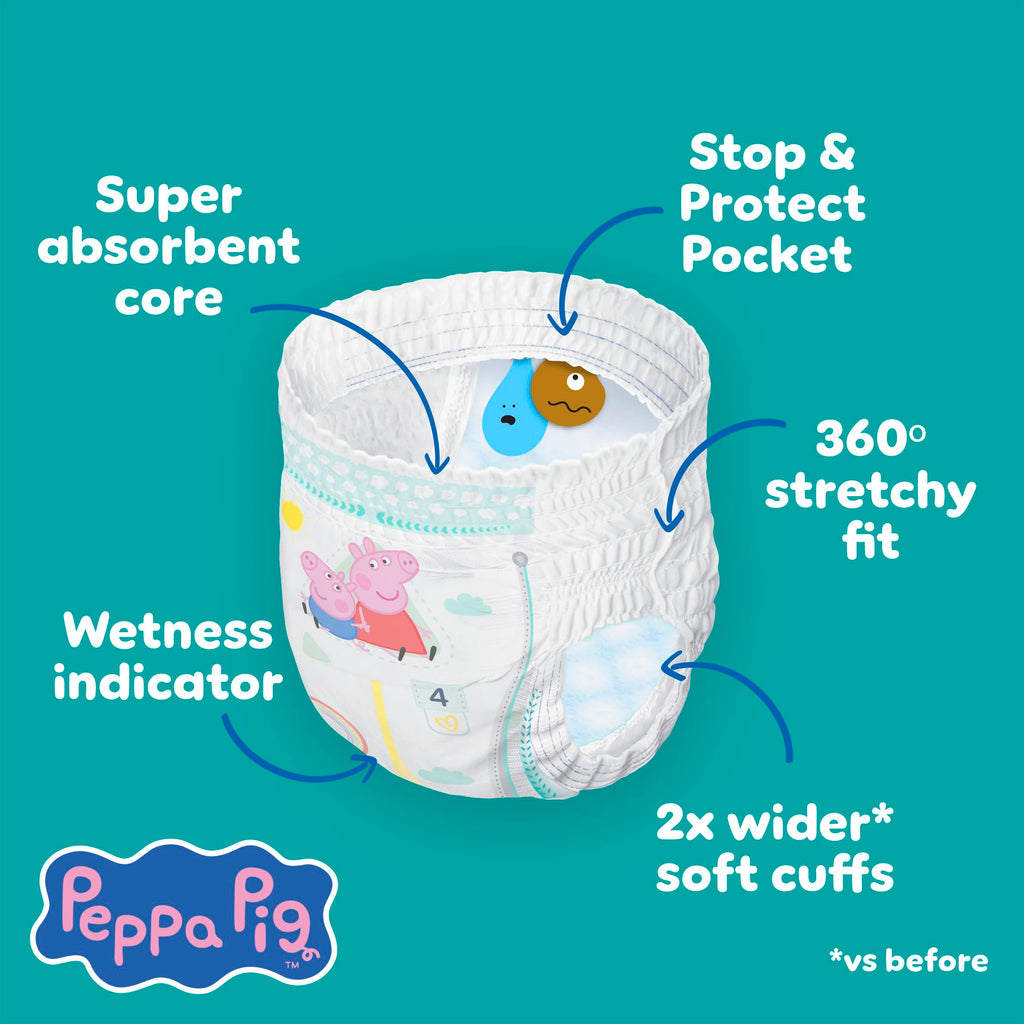 Pampers Premium Protection Nappy Pants Size 5 11-17kg 144 Nappies Monthly Pack - Damaged Box