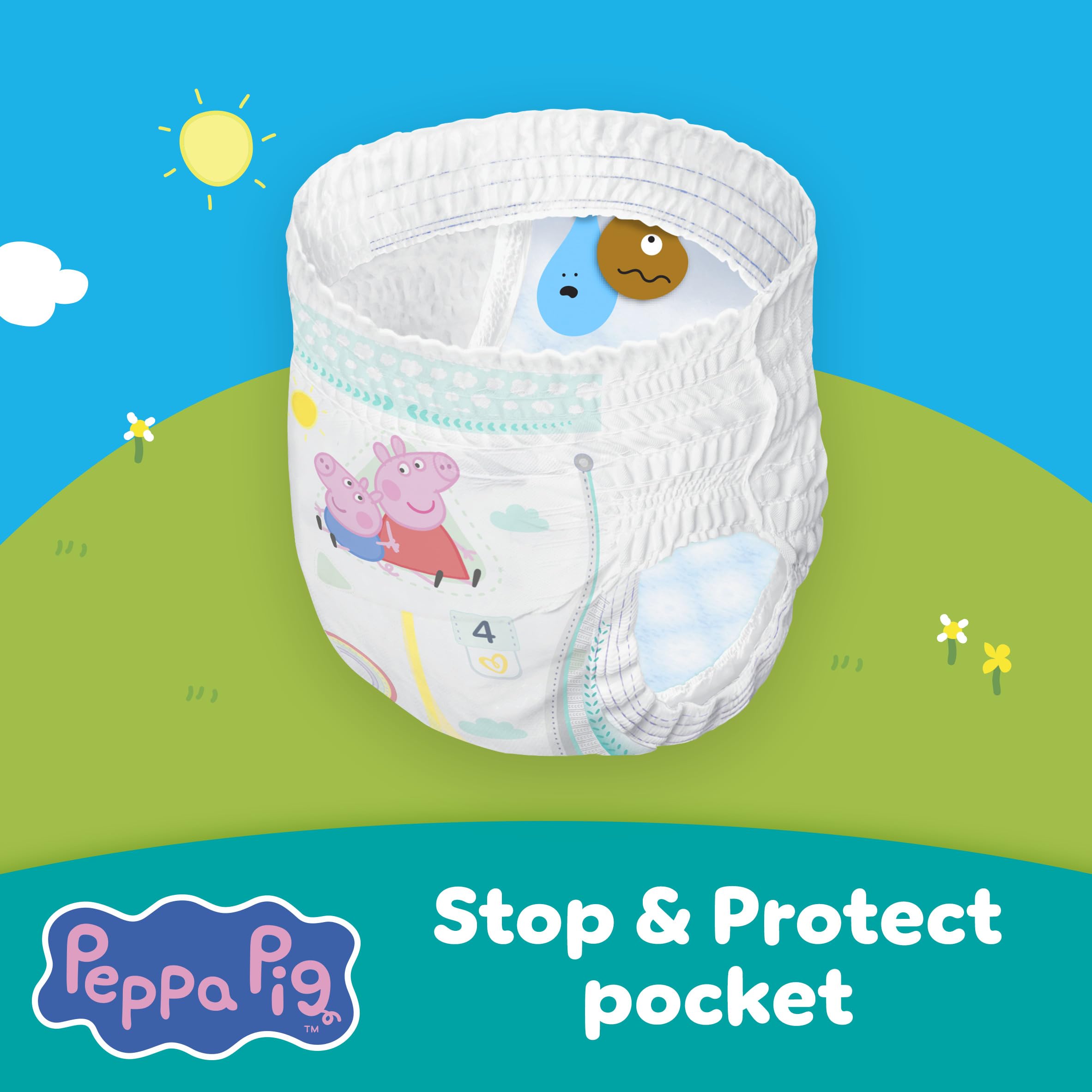 Pampers Premium Protection Nappy Pants Size 5 11-17kg 144 Nappies Monthly Pack - Damaged Box
