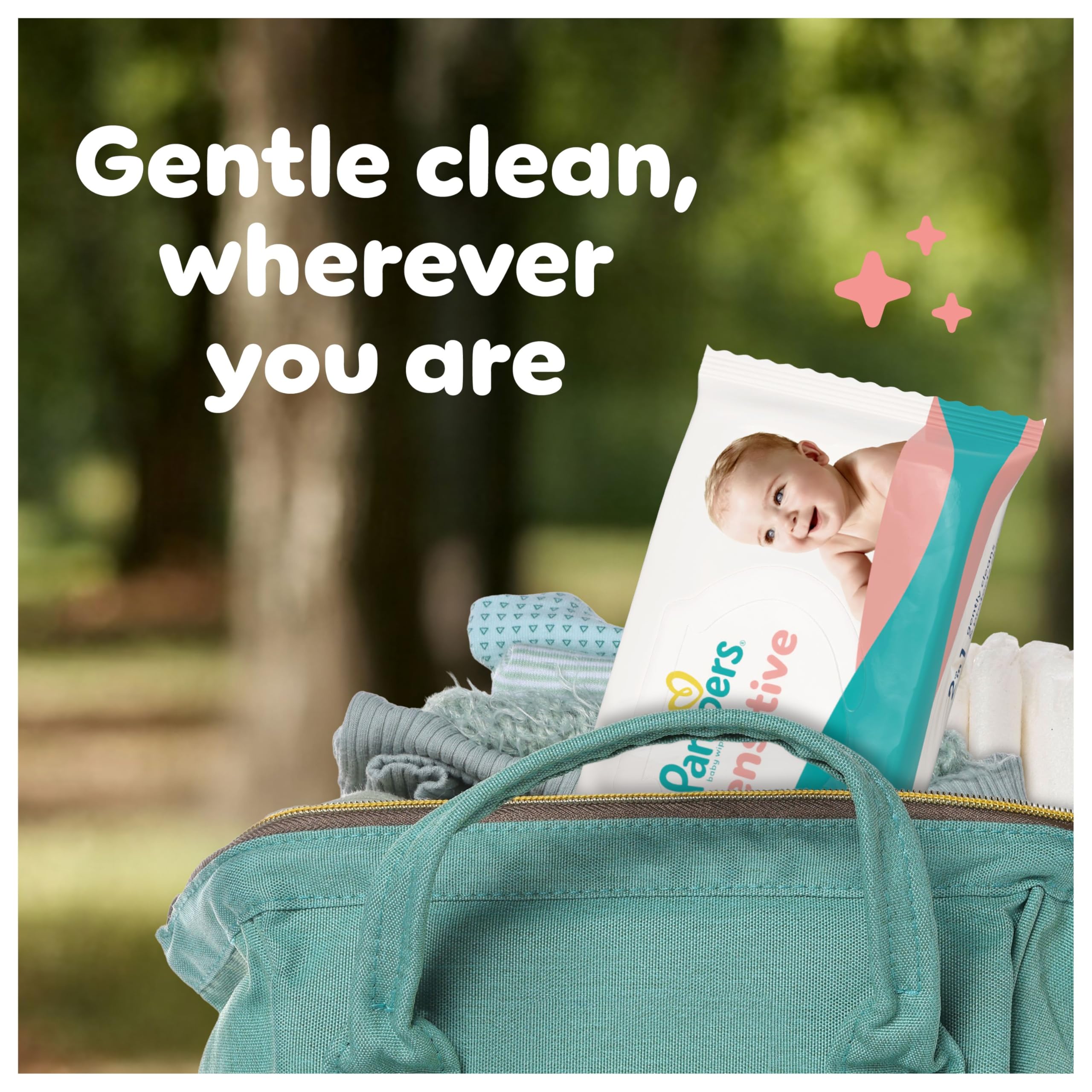 Pampers Sensitive Baby Wipes - 780 Count - Fragrance-Free - Hypoallergenic - Damaged Box