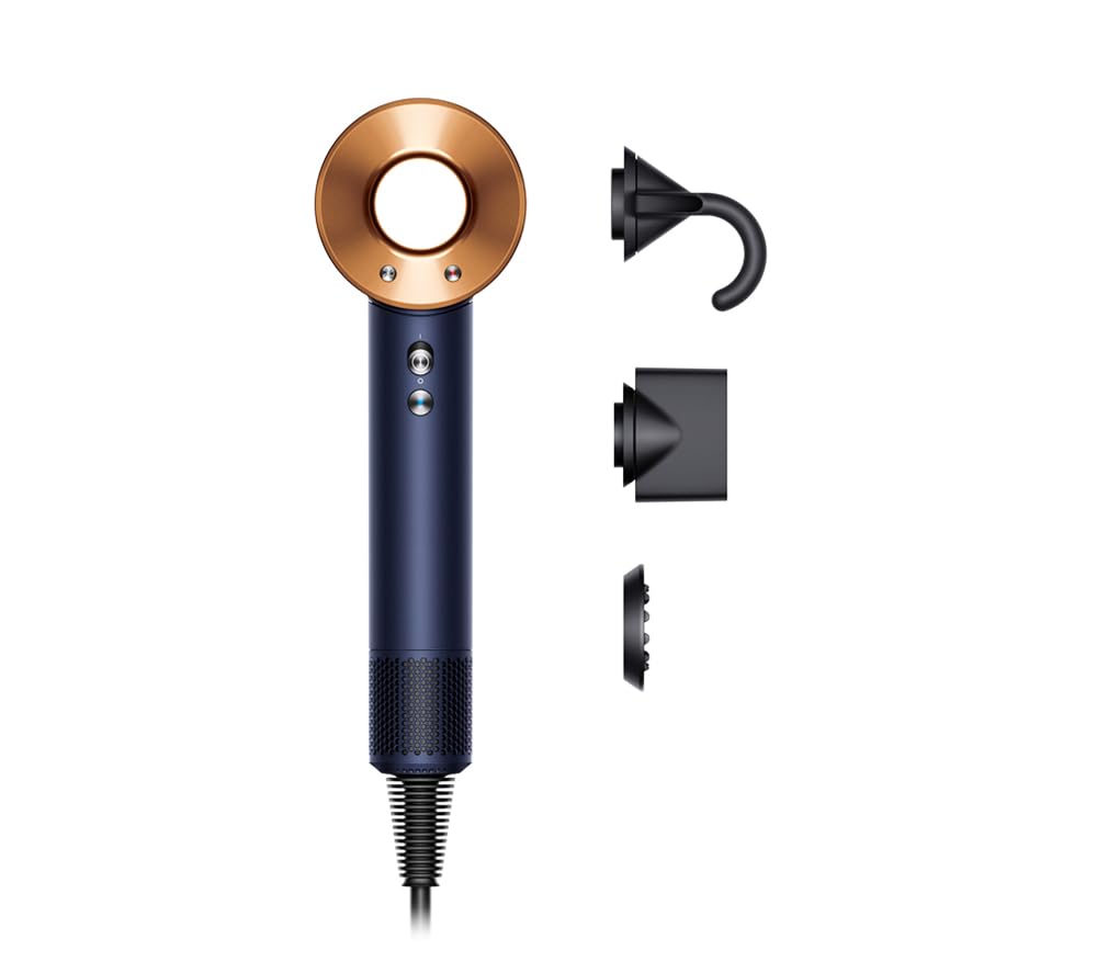 Dyson SupersonicTM Hair Dryer Straight+Wavy - Fast Drying Without Extreme Heat - Intelligent Temperature Control - Includes 3 attachments - Very Good
