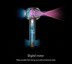 Dyson SupersonicTM Hair Dryer Straight+Wavy - Fast Drying Without Extreme Heat - Intelligent Temperature Control - Includes 3 attachments - Very Good