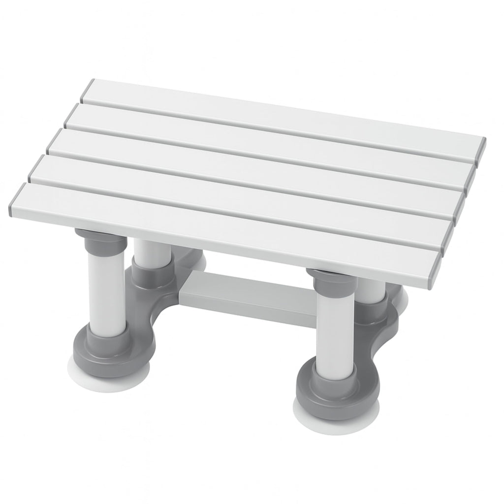 Homecraft Savanah Slatted Bath Seat - 6 Inch Lightweight Bathing Chair for Elderly Disabled Bariatric - Non-Slip Shower Stool Suction Cups - Very Good